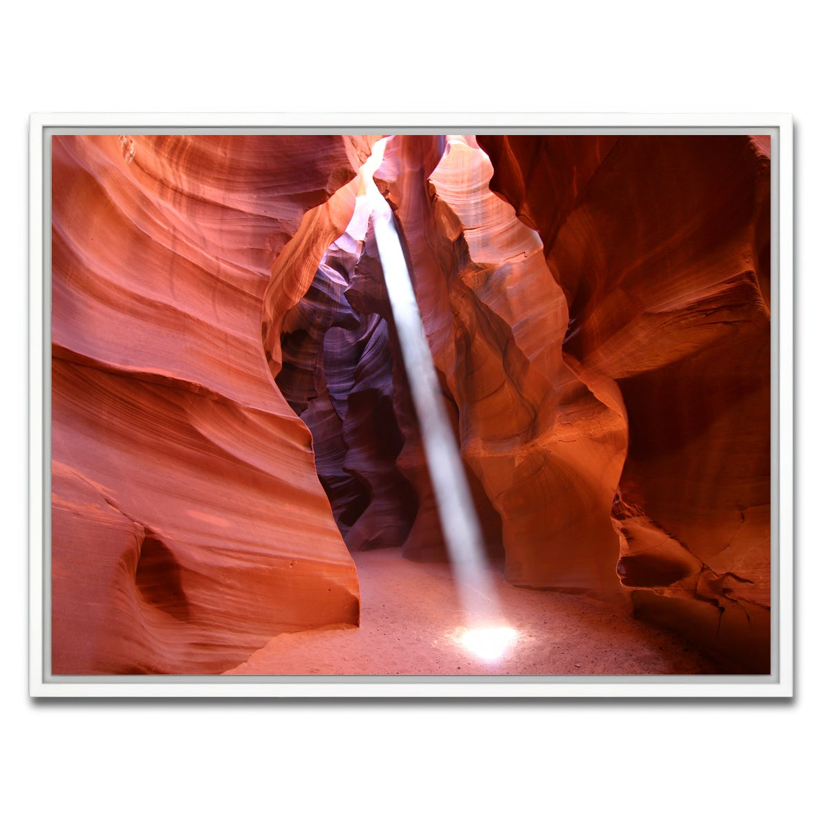 AUTO-MOCKUP WHITE | Antelope Canyon Light Beam | 1 Piece | White Framed Canvas | group=4x3