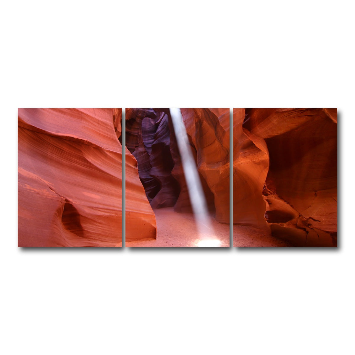 AUTO-MOCKUP WHITE | Antelope Canyon Light Beam | 3 Piece | Gallery Wrap Canvas | group=18x24