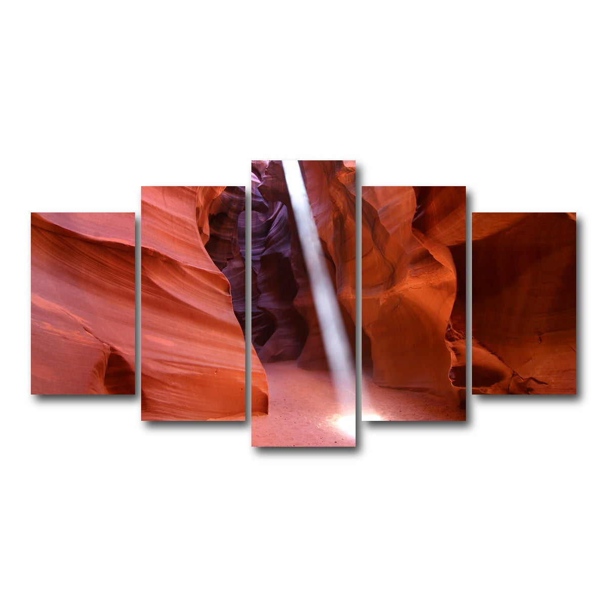 AUTO-MOCKUP WHITE | Antelope Canyon Light Beam | 5 Piece | Gallery Wrap Canvas | group=5_normal