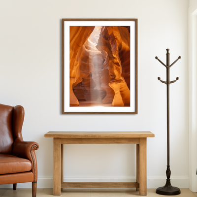 AUTO-MOCKUP ROOM | Antelope Canyoun Unique Lightbeam Wall Art
