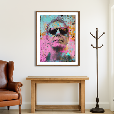 AUTO-MOCKUP ROOM | Anthony Bourdain Wall Art