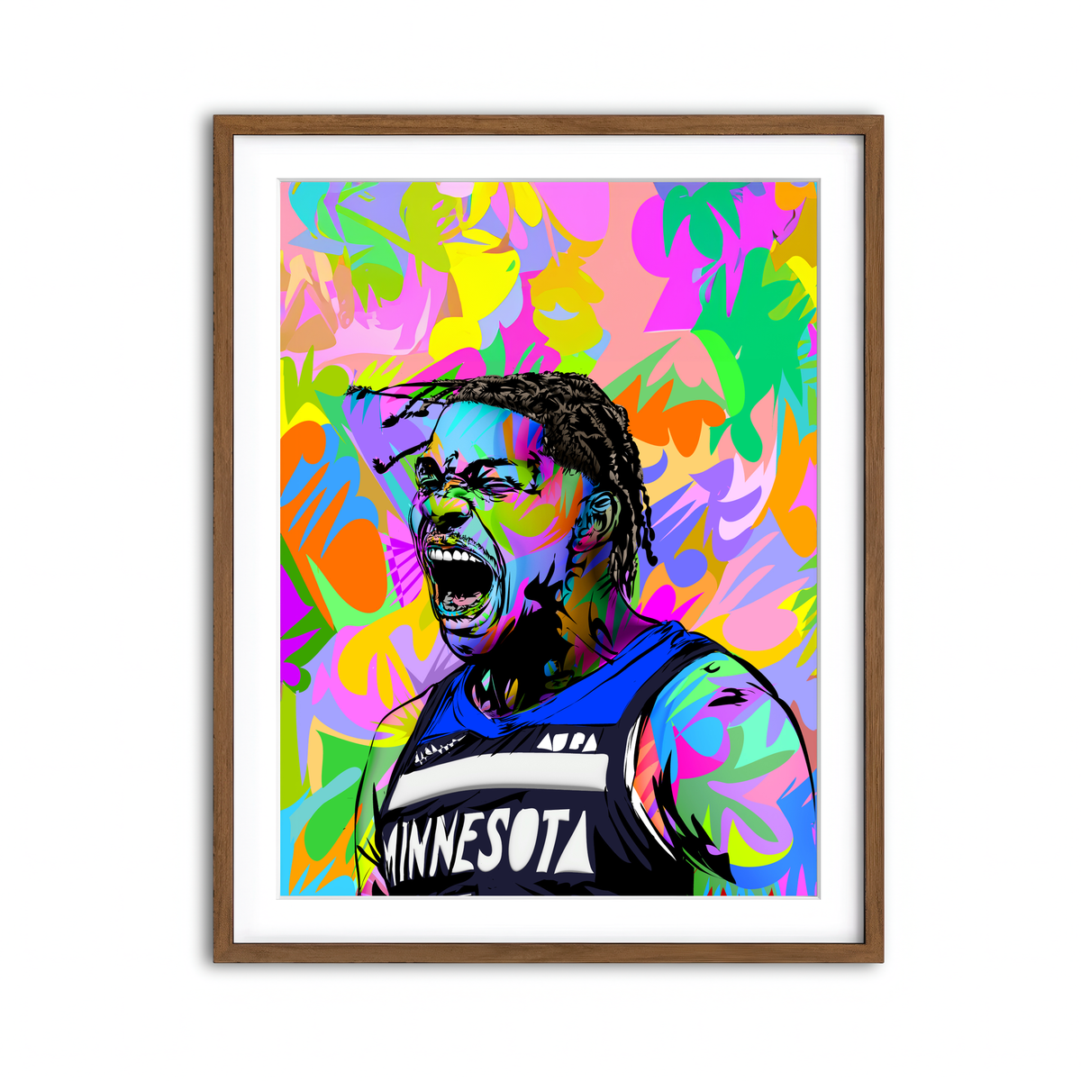 Framed Print 3x4 Walnut