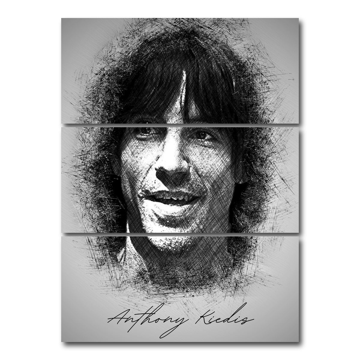 AUTO-MOCKUP WHITE | Anthony Kiedis | 3 Piece | Gallery Wrap Canvas | group=8x18_stacked