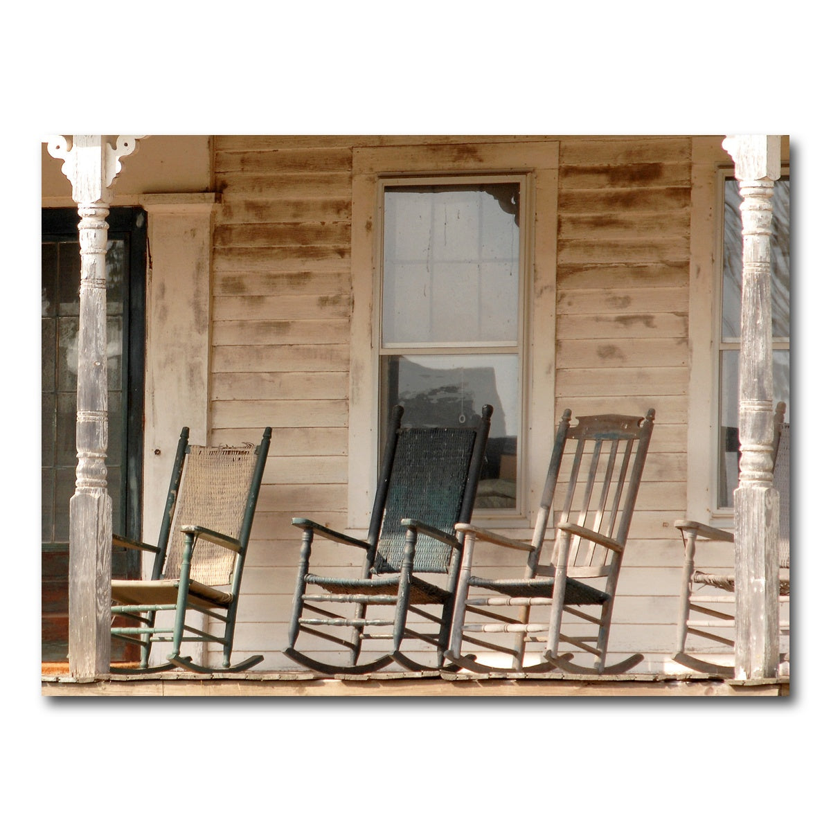 AUTO-MOCKUP WHITE | Antique Rocking Chairs in Rural Connecticut | 1 Piece | Gallery Wrap Canvas | group=4x3