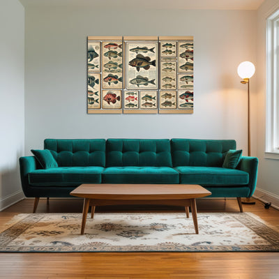 AUTO-MOCKUP ROOM | Antique fish illustrations