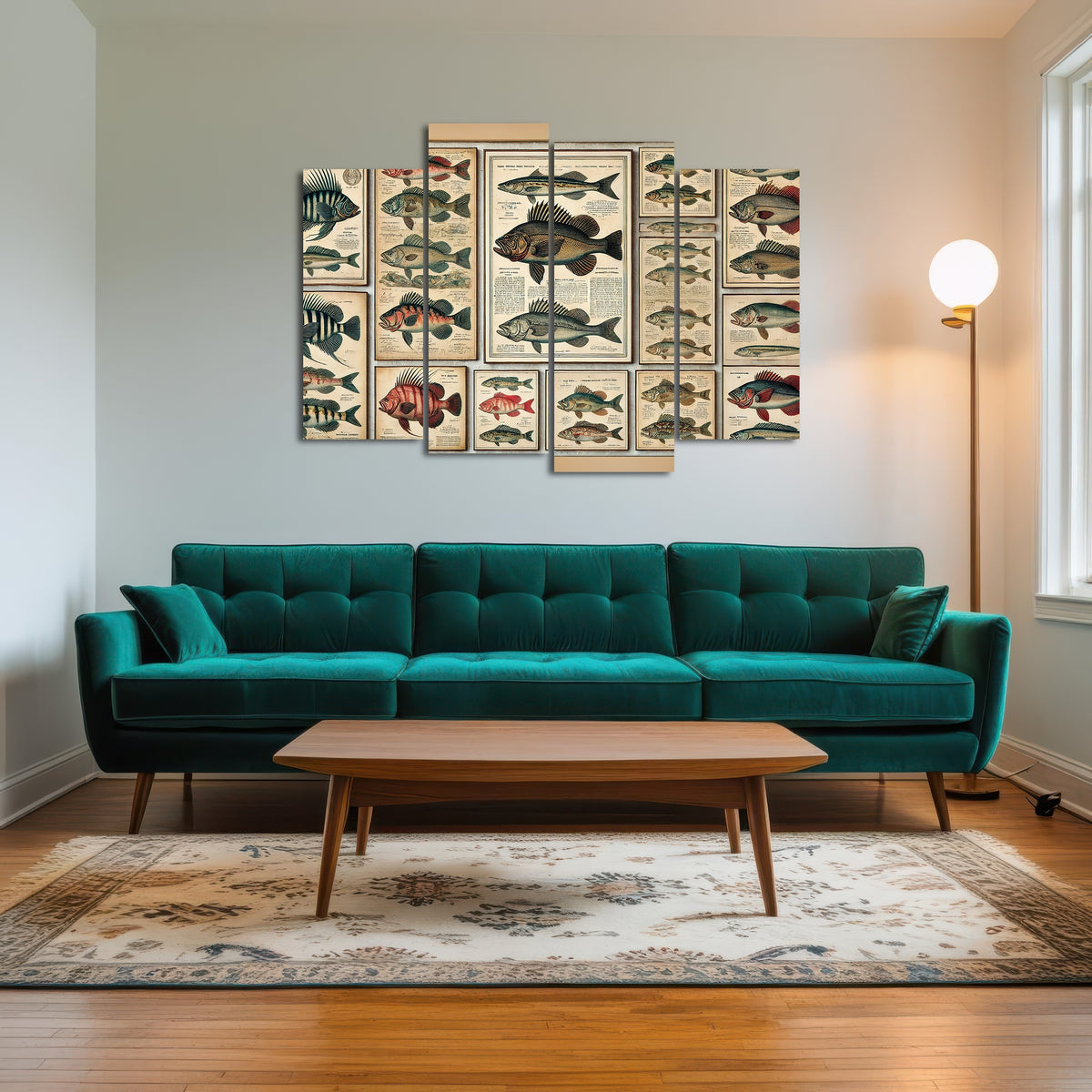 AUTO-MOCKUP ROOM | Antique fish illustrations