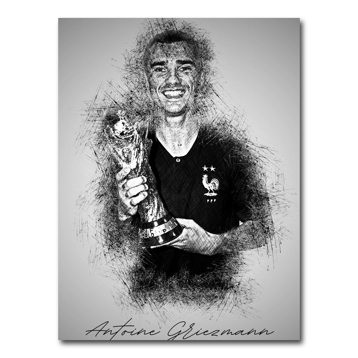 AUTO-MOCKUP WHITE | Antoine Griezmann | 1 Piece | Gallery Wrap Canvas | group=3x4