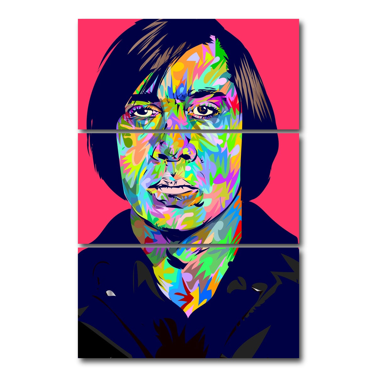 AUTO-MOCKUP WHITE | Anton - No Country for Old Men | 3 Piece | Gallery Wrap Canvas | group=12x24_stacked