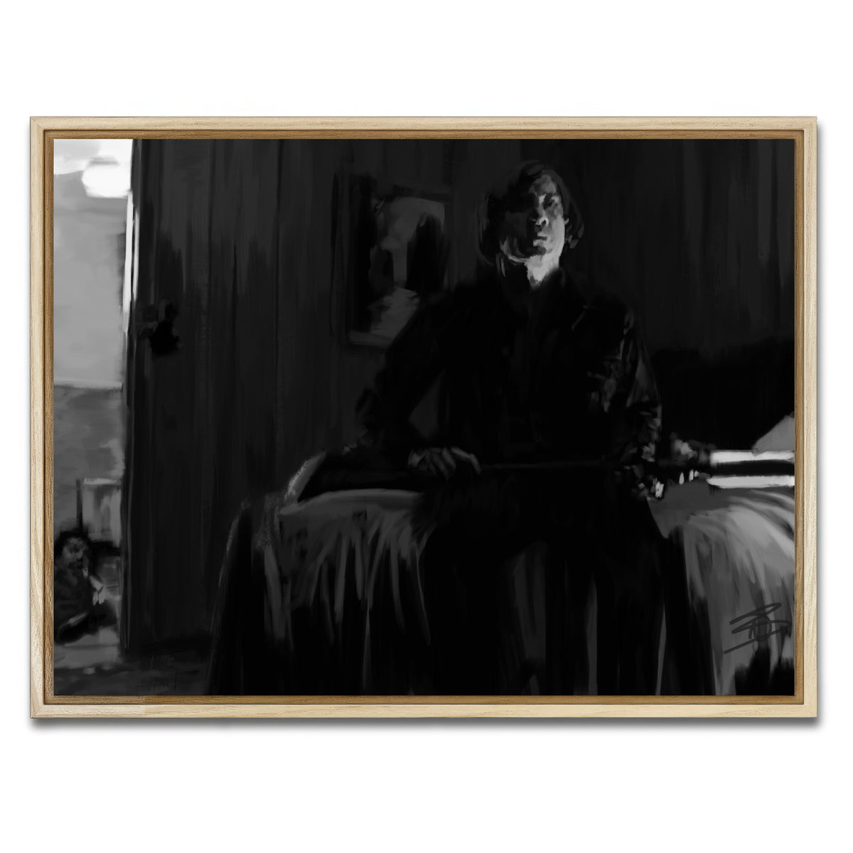 AUTO-MOCKUP WHITE | Anton Chigurh | 1 Piece | Natural Framed Canvas | group=4x3