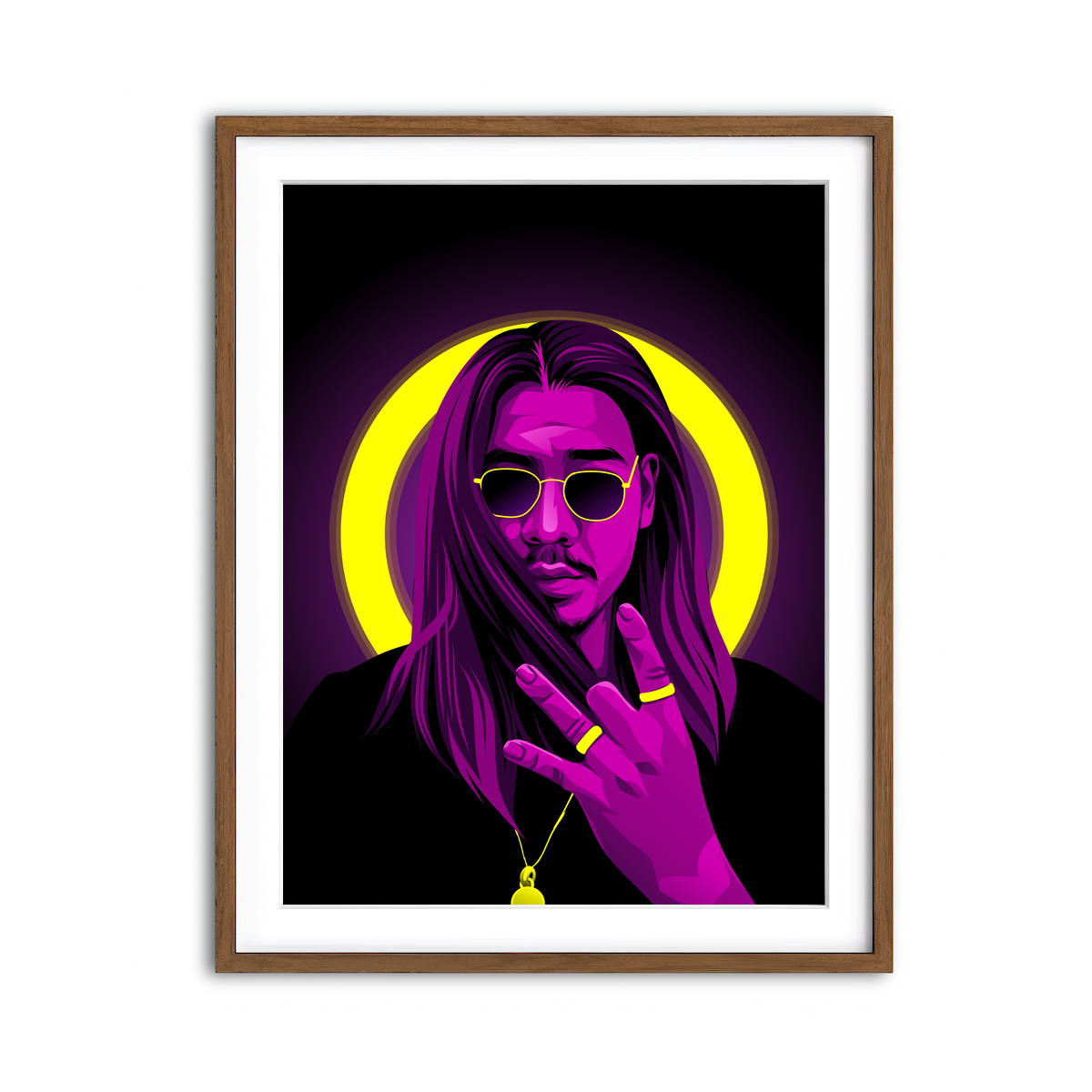 Framed Print 3x4 Walnut