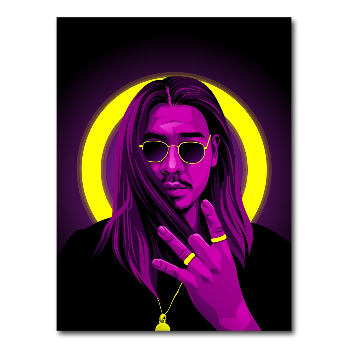 AUTO-MOCKUP WHITE | Apache 207 Halo | 1 Piece | Gallery Wrap Canvas | group=3x4