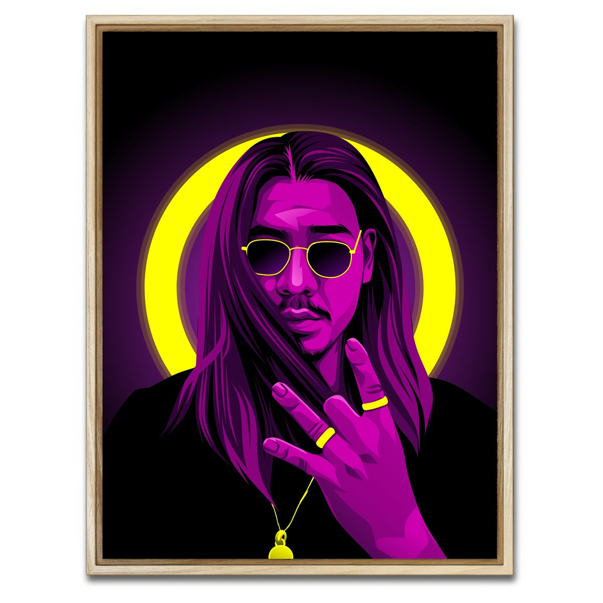 AUTO-MOCKUP WHITE | Apache 207 Halo | 1 Piece | Natural Framed Canvas | group=3x4