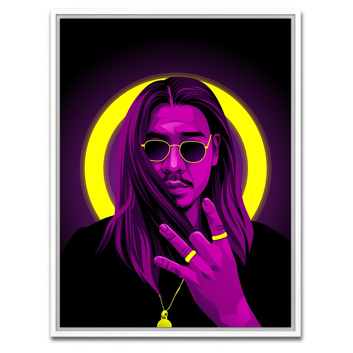 AUTO-MOCKUP WHITE | Apache 207 Halo | 1 Piece | White Framed Canvas | group=3x4