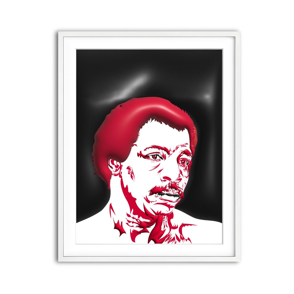 Framed Print 3x4 White