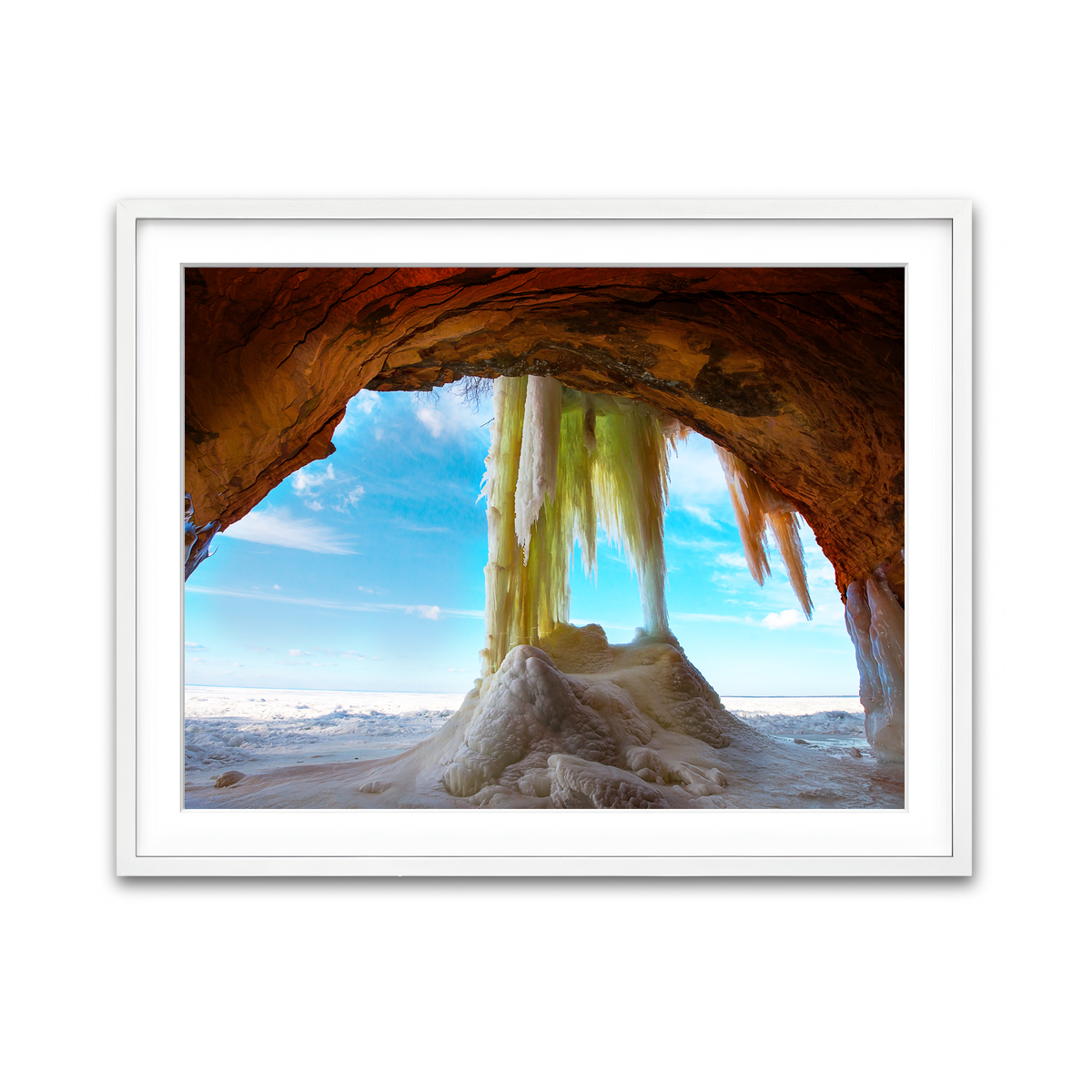 Framed Print 4x3 White
