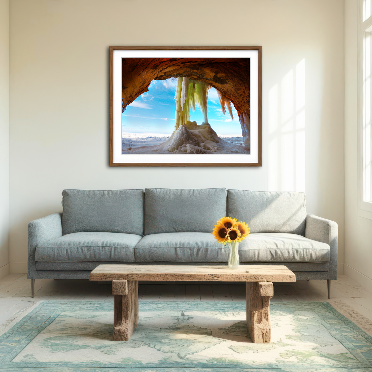 AUTO-MOCKUP ROOM | Apostle Islands Ice Caves Wall Art