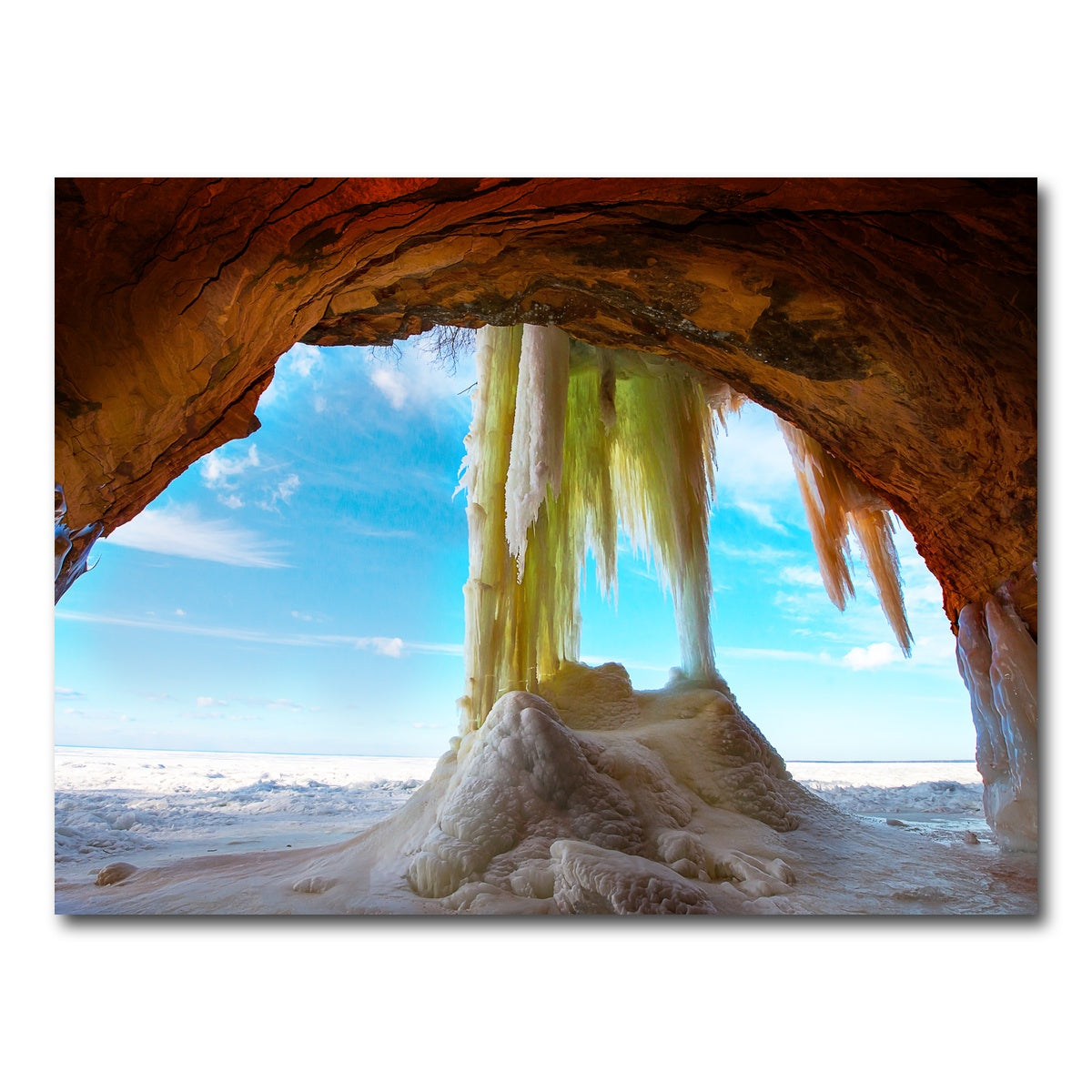 AUTO-MOCKUP WHITE | Apostle Islands Ice Caves | 1 Piece | Gallery Wrap Canvas | group=4x3