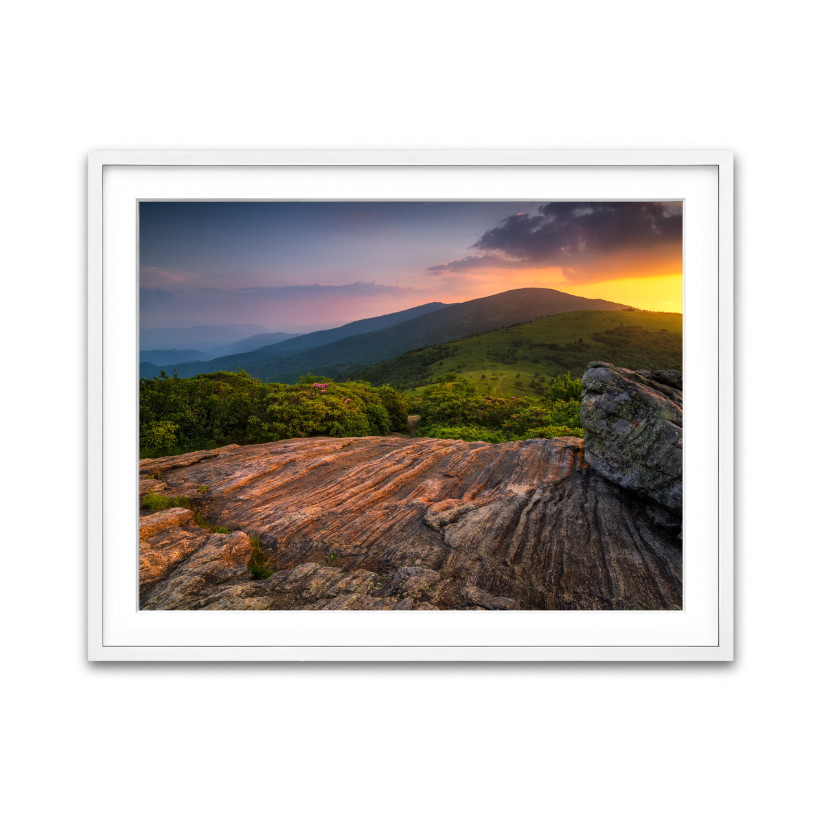 Framed Print 4x3 White