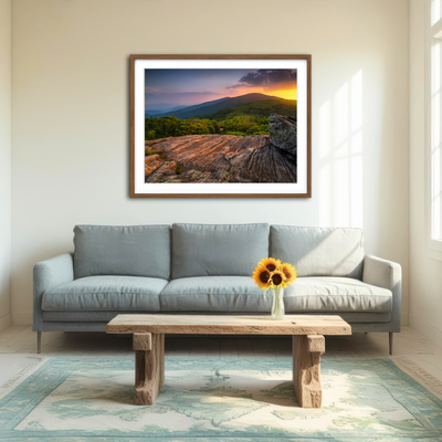 AUTO-MOCKUP ROOM | Appalachian Trail Roan Mountain state Park Wall Art