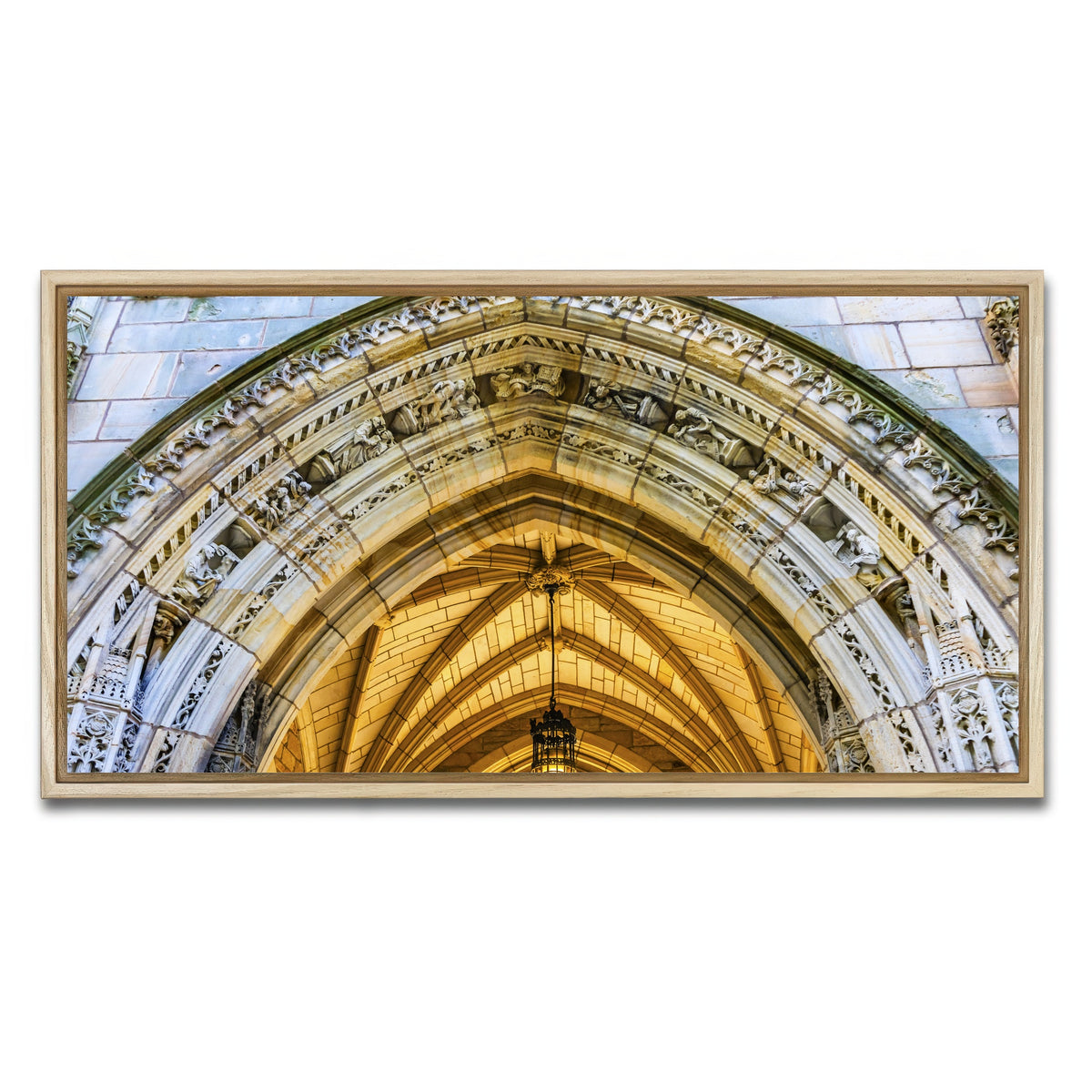 AUTO-MOCKUP WHITE | Arch Harkness Tower | 1 Piece | Natural Framed Canvas | group=2x1