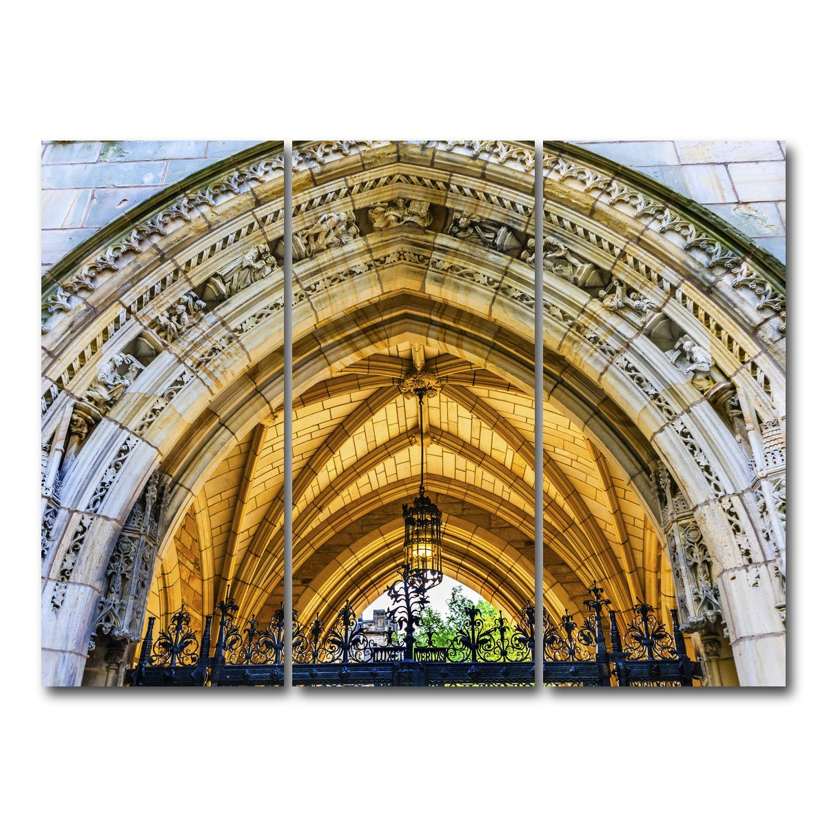 AUTO-MOCKUP WHITE | Arch Harkness Tower | 3 Piece | Gallery Wrap Canvas | group=8x18