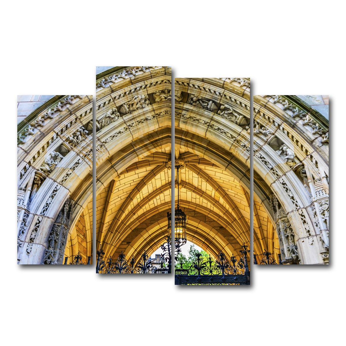AUTO-MOCKUP WHITE | Arch Harkness Tower | 4 Piece | Gallery Wrap Canvas | group=4_normal