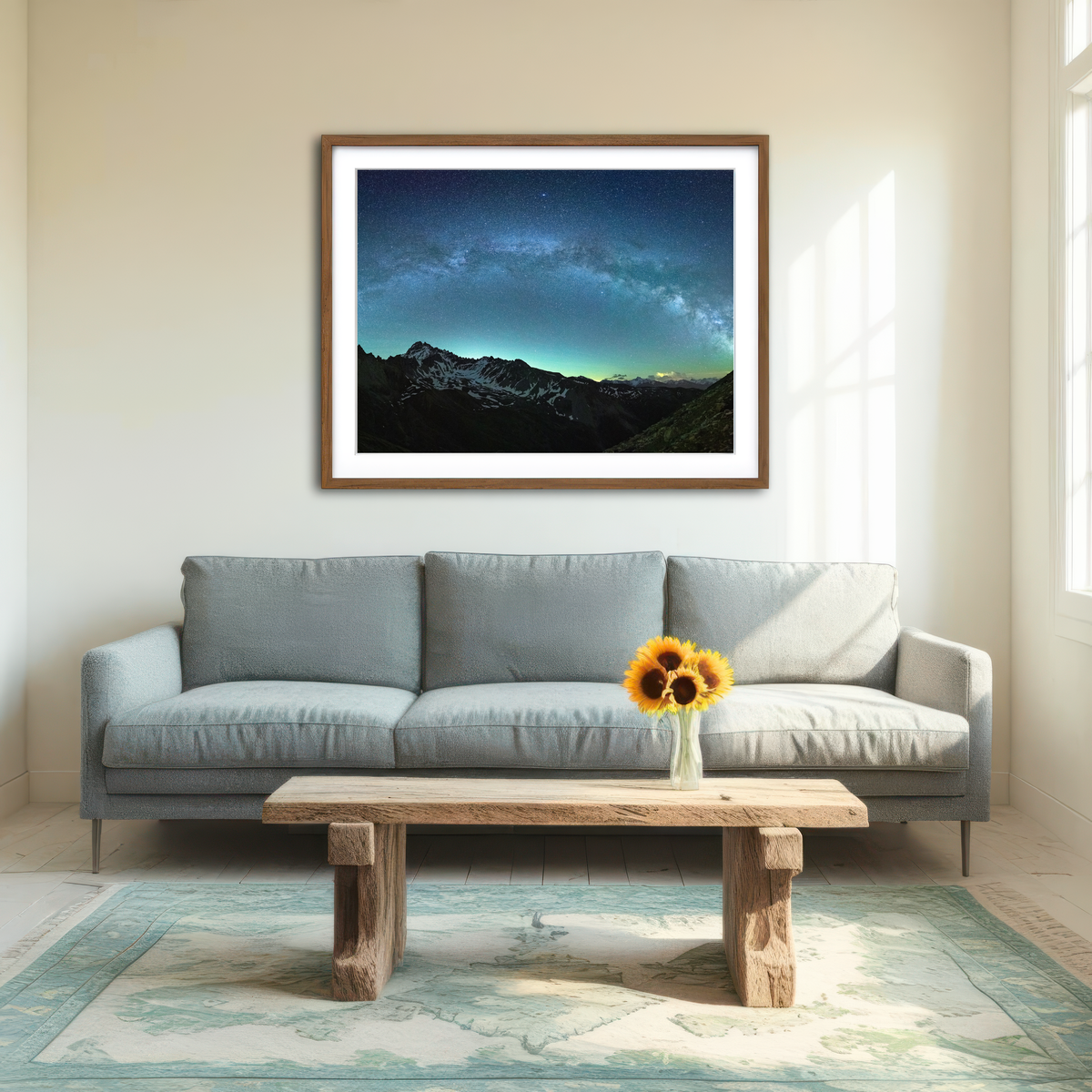 AUTO-MOCKUP ROOM | Arch of the Milky Way Rochebrune Airglow Wall Art