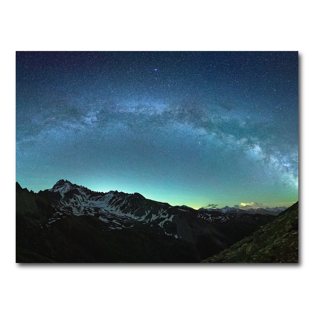 AUTO-MOCKUP WHITE | Arch Of The Milky Way Rochebrune Airglow | 1 Piece | Gallery Wrap Canvas | group=4x3