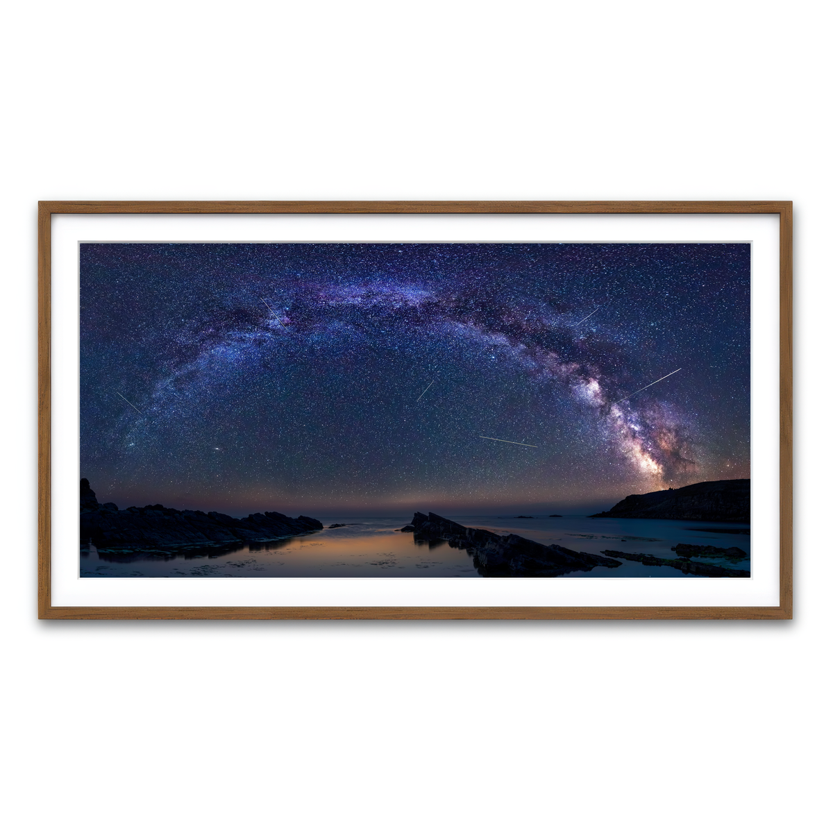 Framed Print 2x1 Walnut