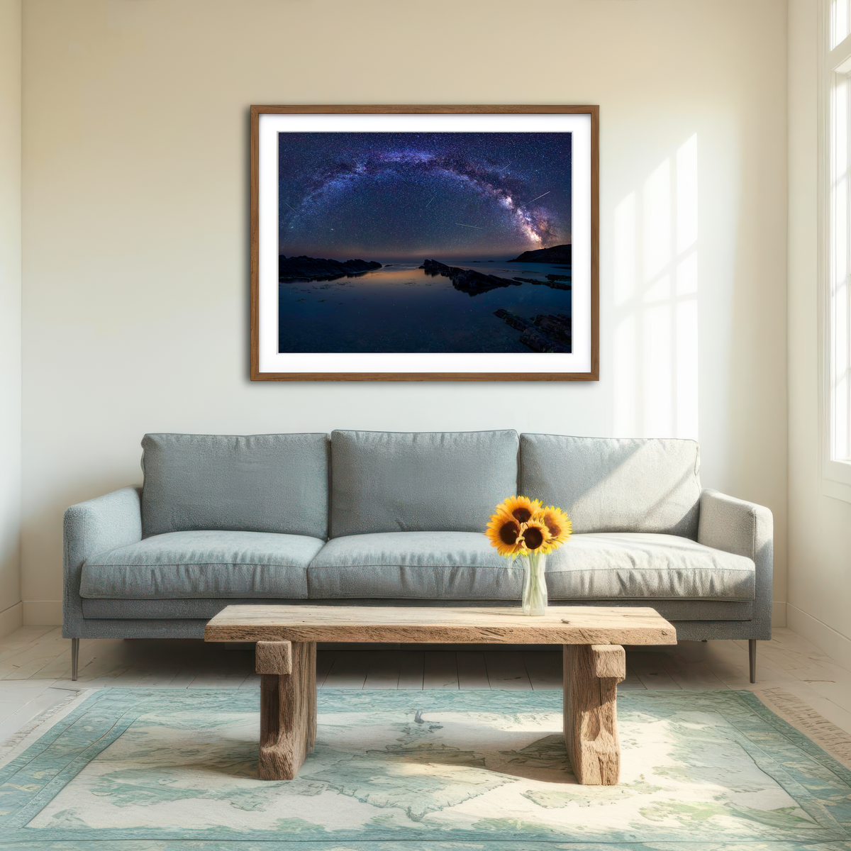 AUTO-MOCKUP ROOM | Arched Galaxy Wall Art
