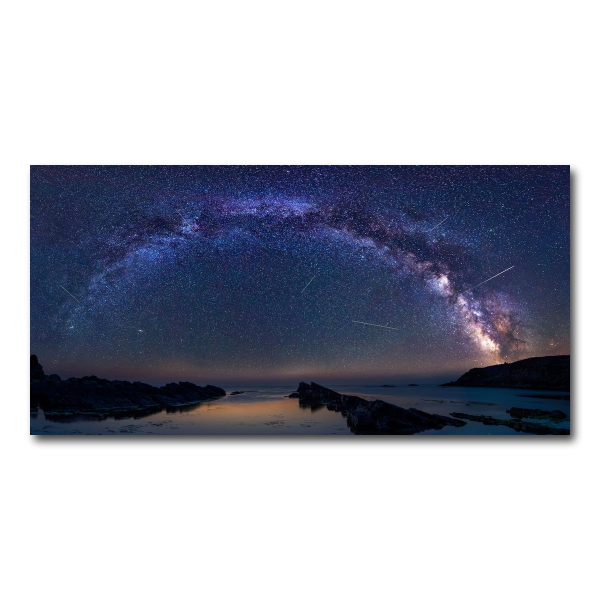 AUTO-MOCKUP WHITE | Arched Galaxy | 1 Piece | Gallery Wrap Canvas | group=2x1