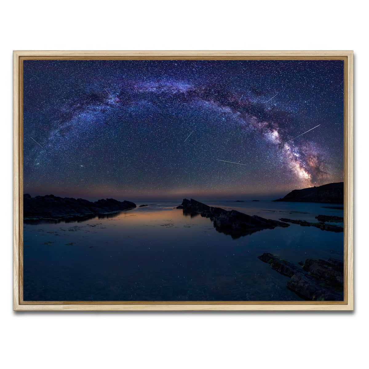 AUTO-MOCKUP WHITE | Arched Galaxy | 1 Piece | Natural Framed Canvas | group=4x3