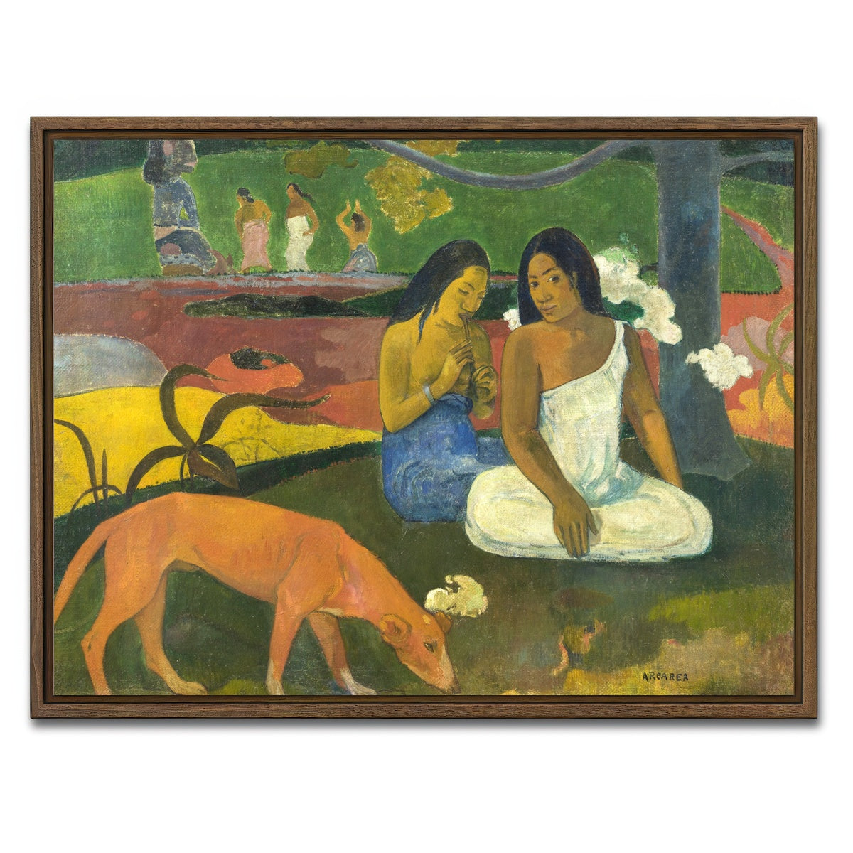 AUTO-MOCKUP WHITE | Arearea | 1 Piece | Walnut Framed Canvas | group=4x3