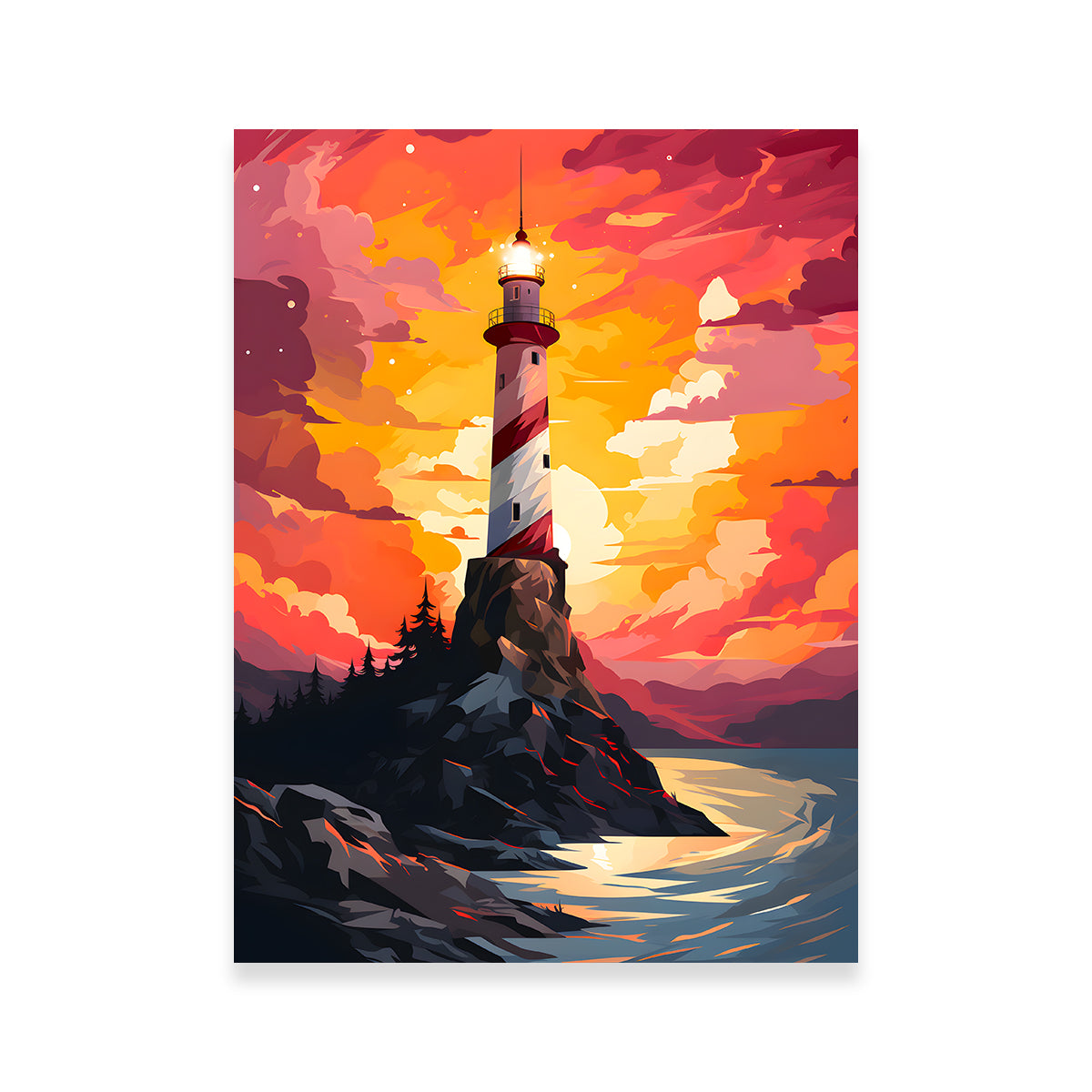 Argentina - The Lighthouse at the End of the World Wall Art