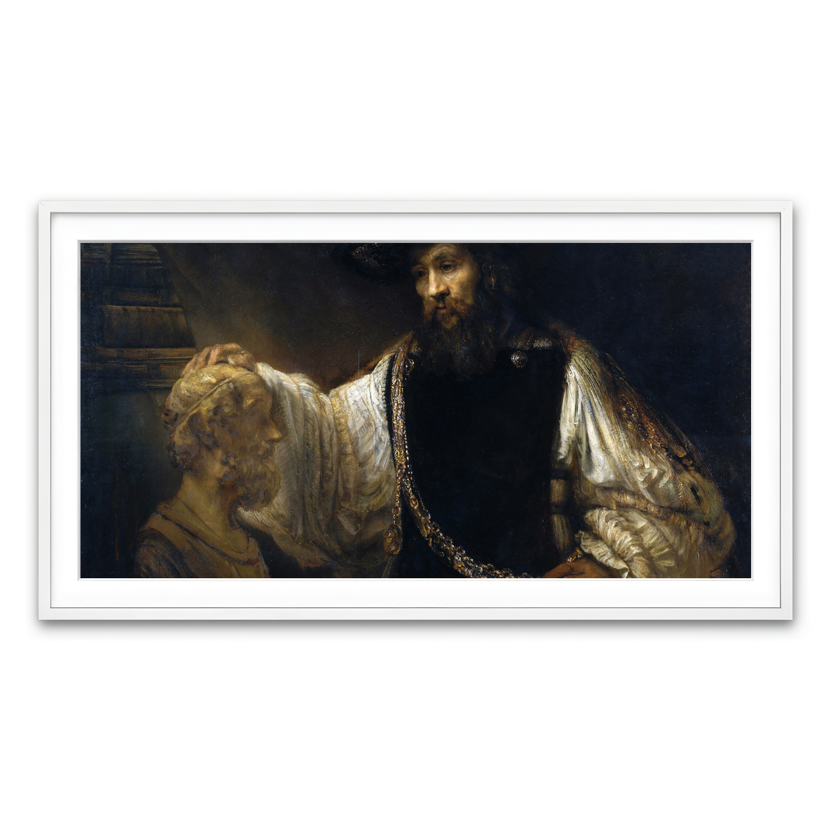 Framed Print 2x1 White