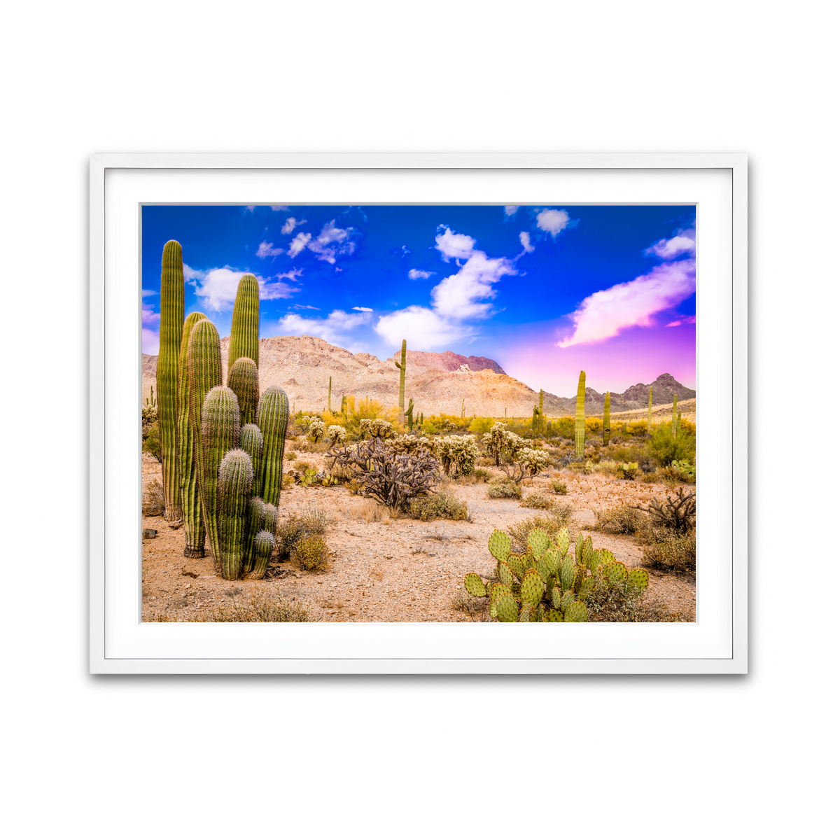 Framed Print 4x3 White