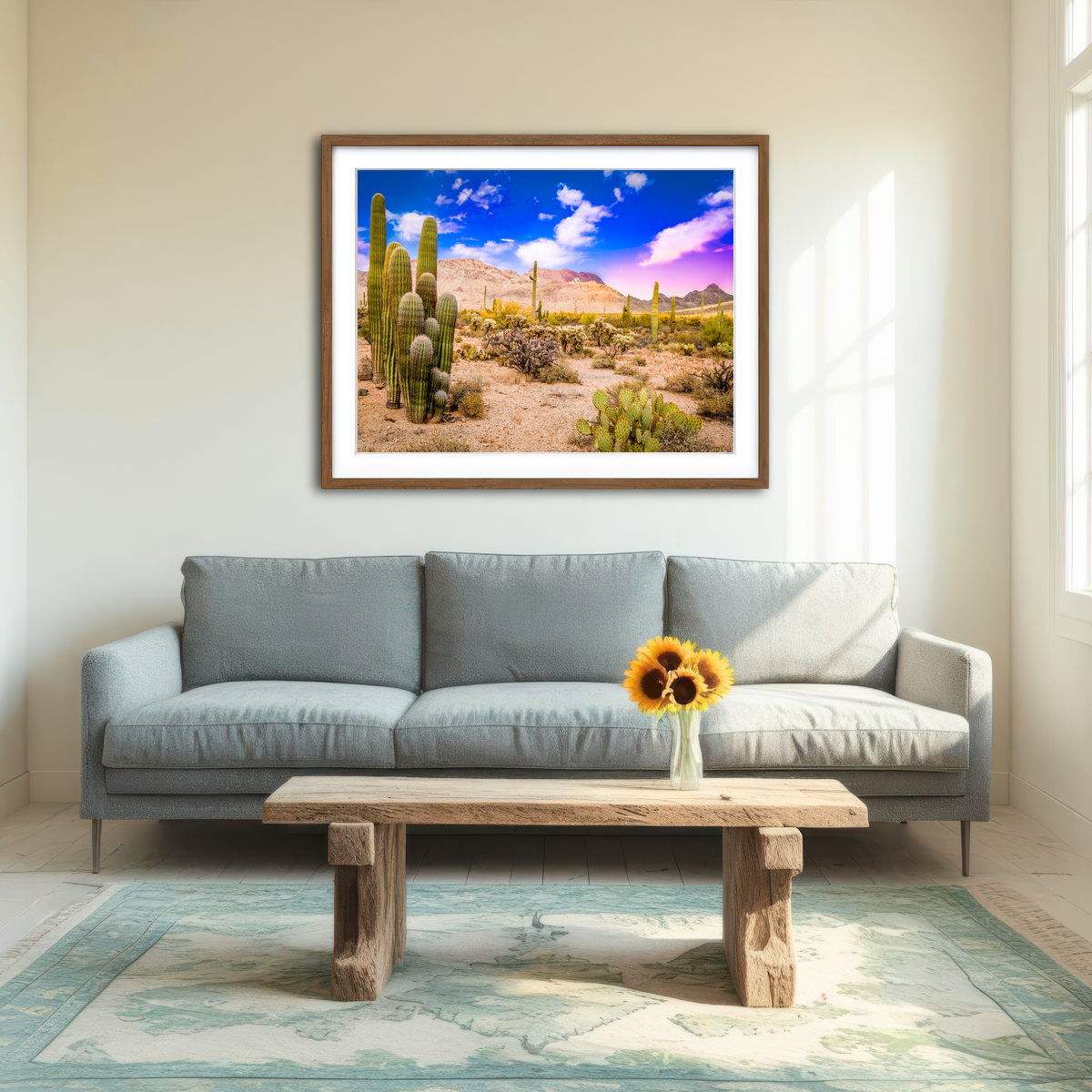 AUTO-MOCKUP ROOM | Arizona Desert Springtime Wall Art