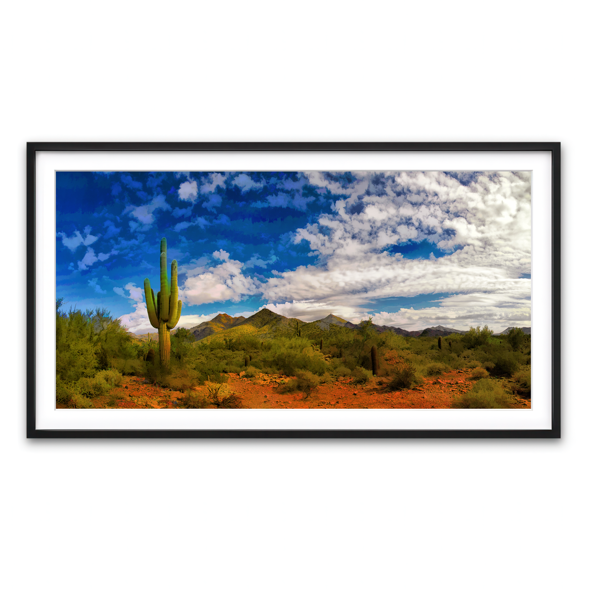 Framed Print 2x1 Black
