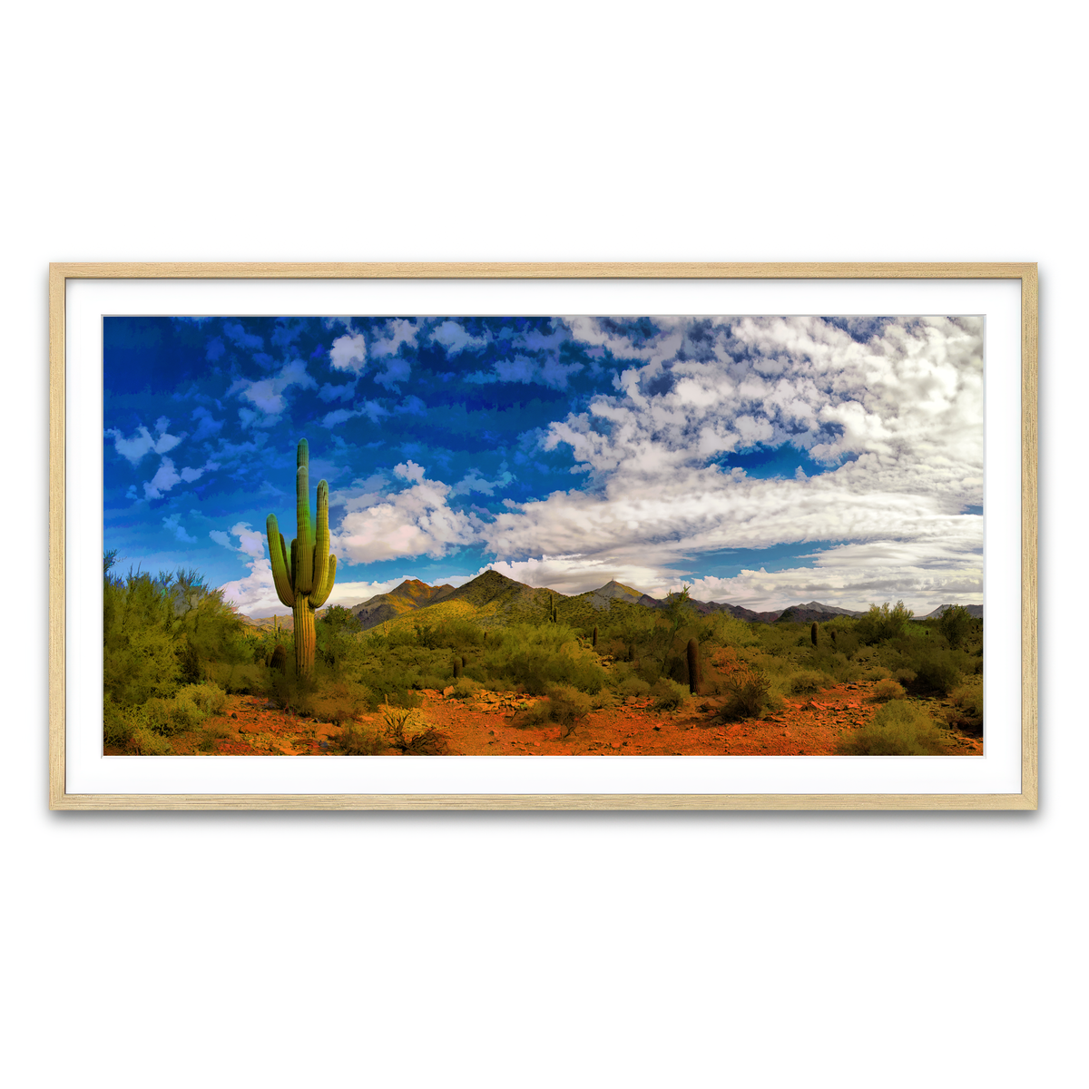 Framed Print 2x1 Natural