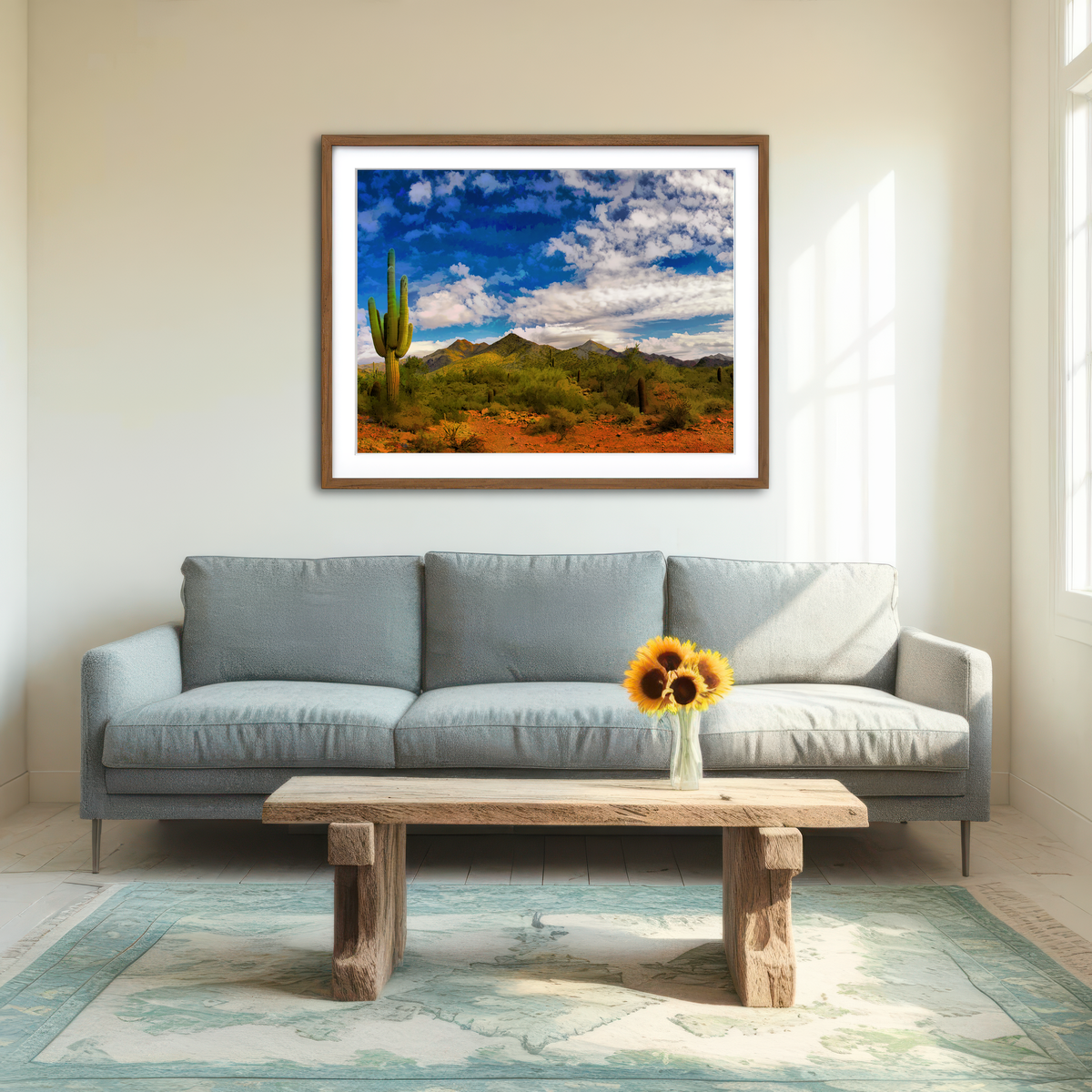 AUTO-MOCKUP ROOM | Arizona Desert Wall Art