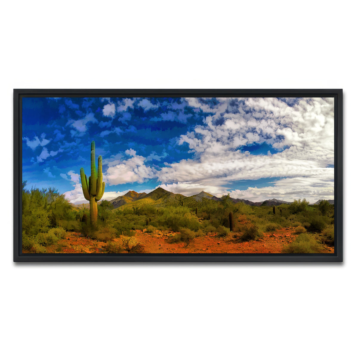 AUTO-MOCKUP WHITE | Arizona Desert | 1 Piece | Black Framed Canvas | group=2x1