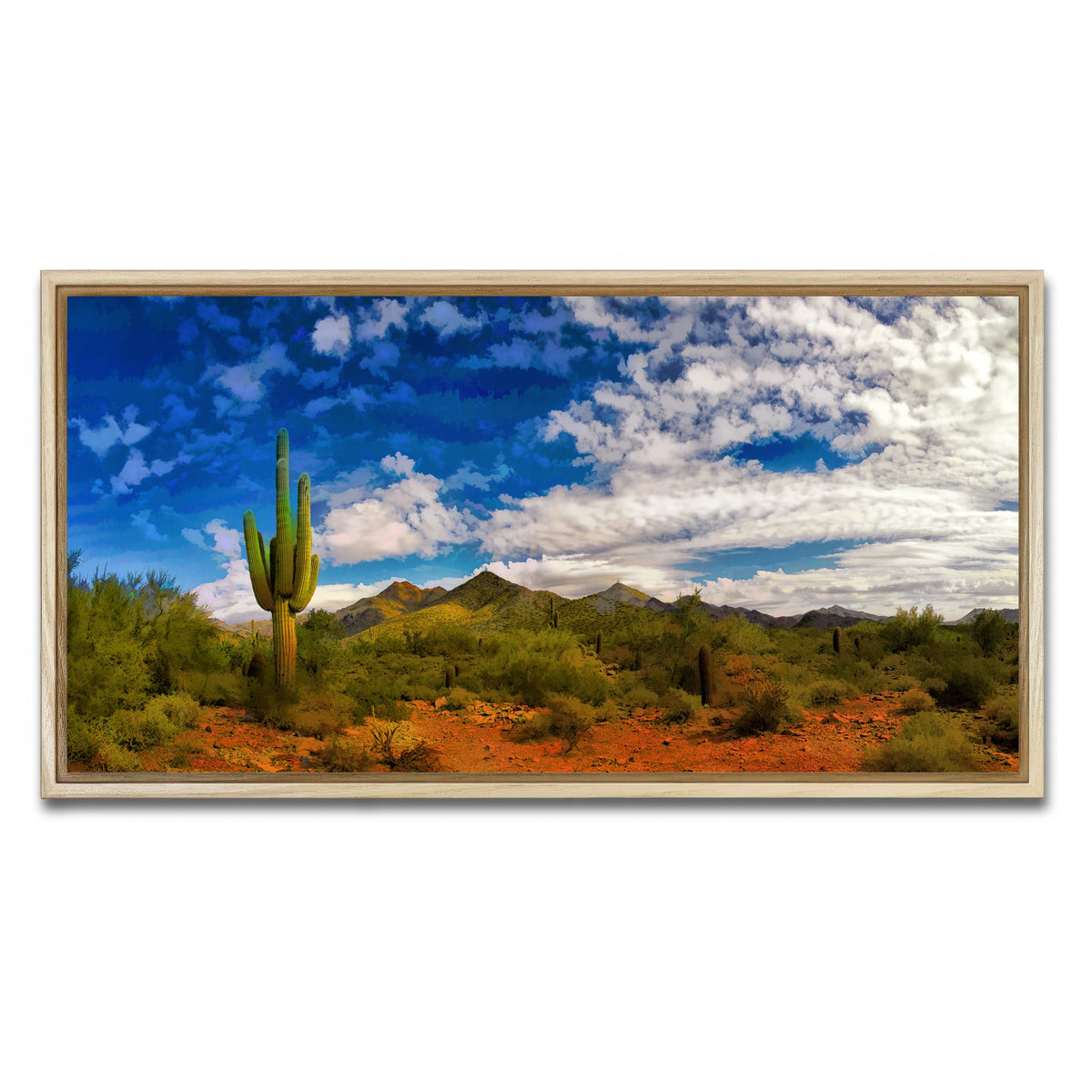 AUTO-MOCKUP WHITE | Arizona Desert | 1 Piece | Natural Framed Canvas | group=2x1