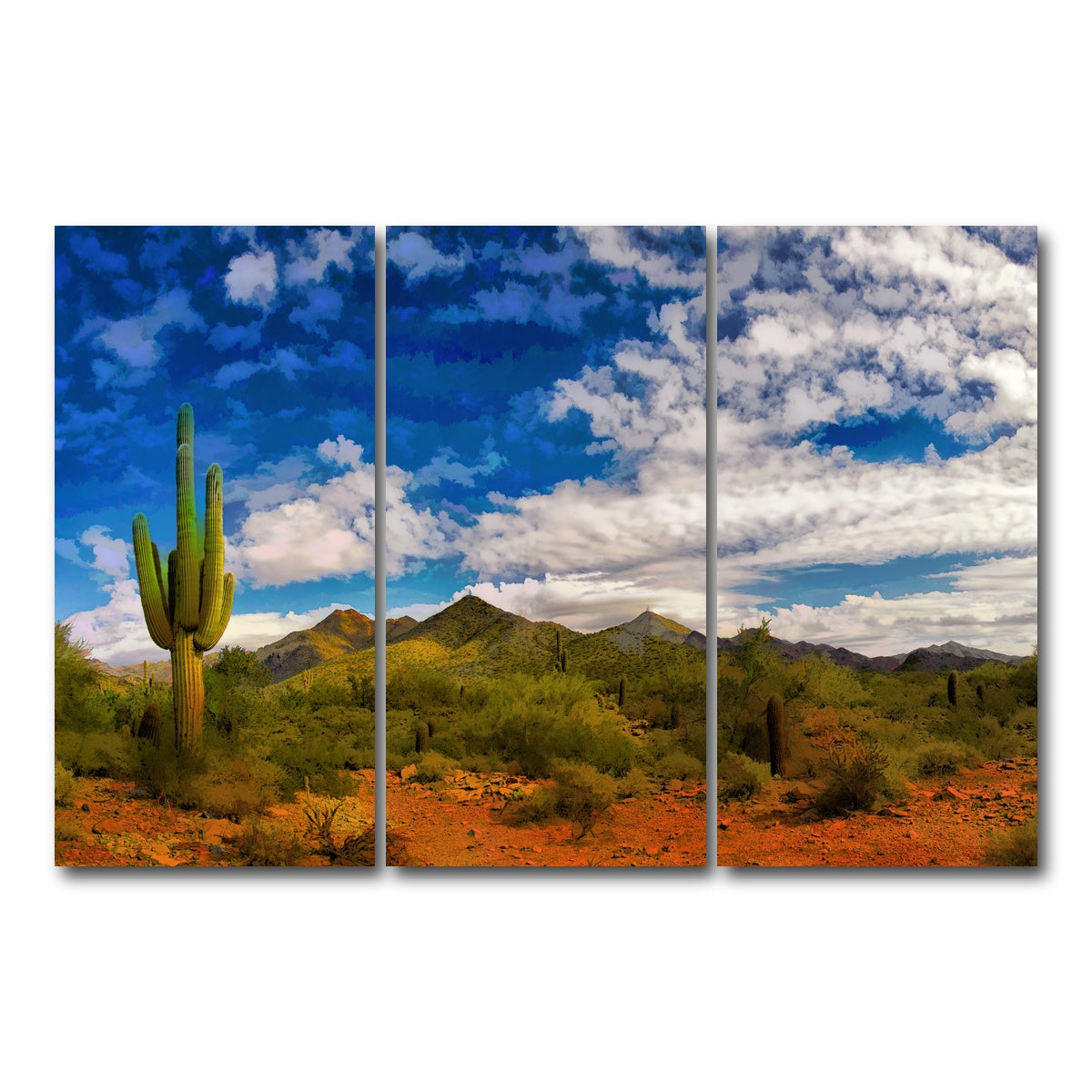 AUTO-MOCKUP WHITE | Arizona Desert | 3 Piece | Gallery Wrap Canvas | group=12x24