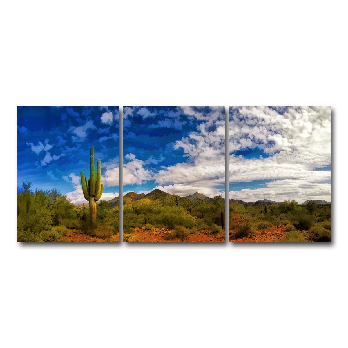 AUTO-MOCKUP WHITE | Arizona Desert | 3 Piece | Gallery Wrap Canvas | group=18x24