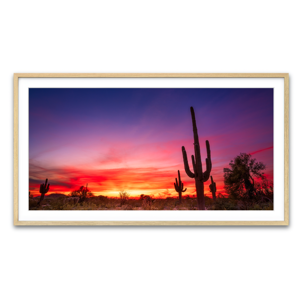 Framed Print 2x1 Natural