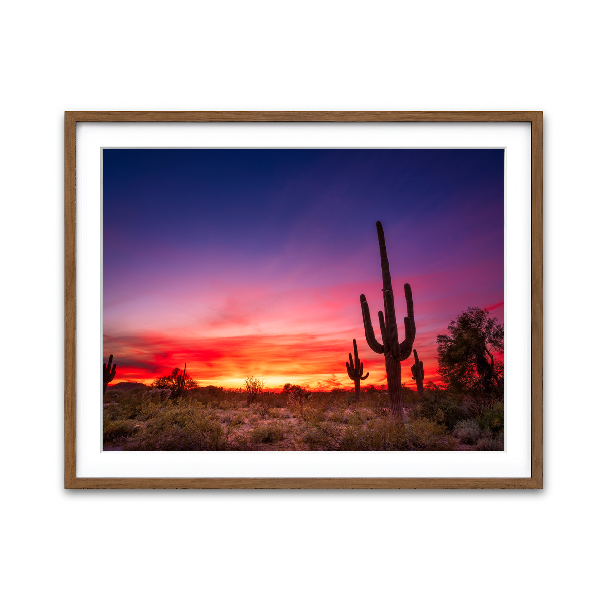 Framed Print 4x3 Walnut