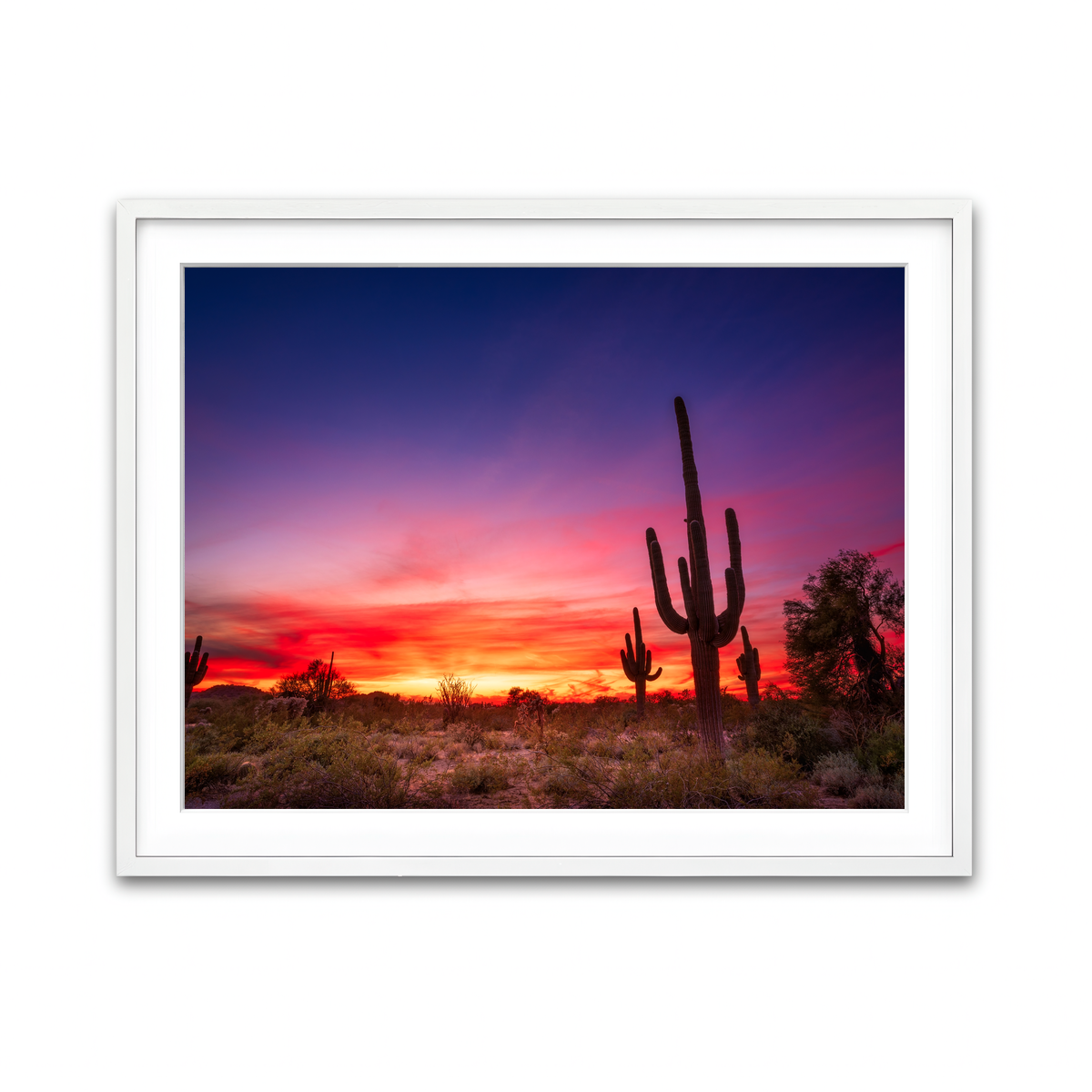 Framed Print 4x3 White