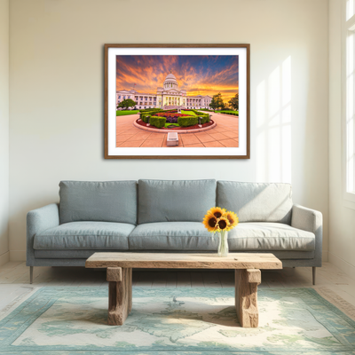 AUTO-MOCKUP ROOM | Arkansas State Capitol Building Wall Art
