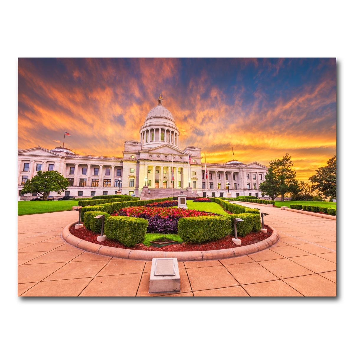 AUTO-MOCKUP WHITE | Arkansas State Capitol Building | 1 Piece | Gallery Wrap Canvas | group=4x3
