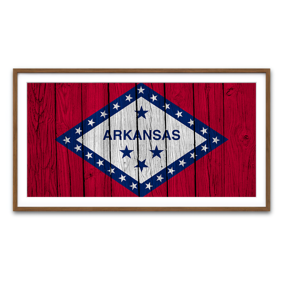 Framed Print 2x1 Walnut